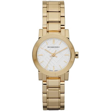 gold watch women burberry